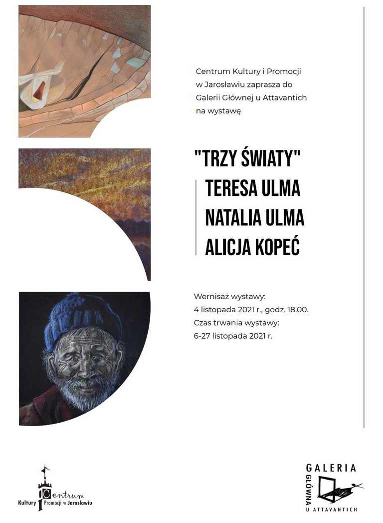 Wystawa Trzy światy - plakat